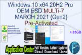 Windows 10 X64 20H2 Pro OEM ESD en-US fr-CA MARCH 2021 {Gen2}
