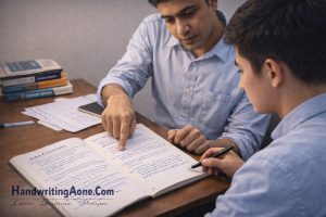 UPSC Mains candidate improving handwriting clarity and writing speed for civil services answer writing