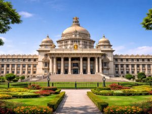 Vidhana Soudha Bangalore landmark representing location of HandwritingAone handwriting improvement classes in Bangalore