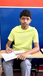students writing in handwriting classes in vijayanagar bangalore at handwritingaone centre.